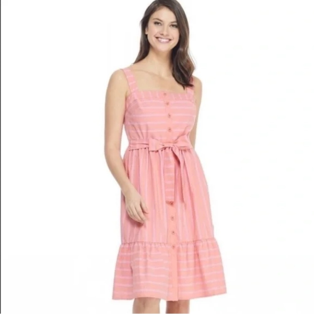 Gal Meets Glam Ariel Pink Stripe Dress Size 2